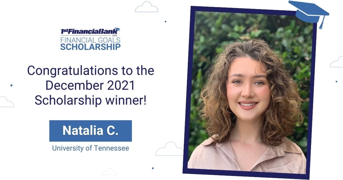 December 2021 1FBUSA Scholarship Winner- Natalia