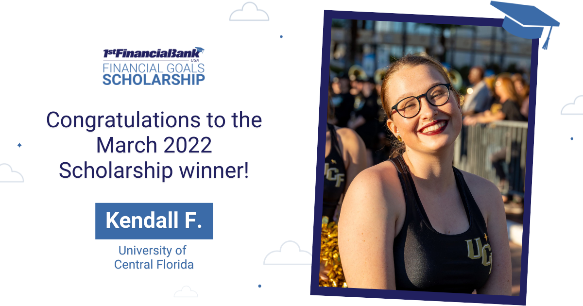 March 2022 1FBUSA Scholarship Winner- Kendall